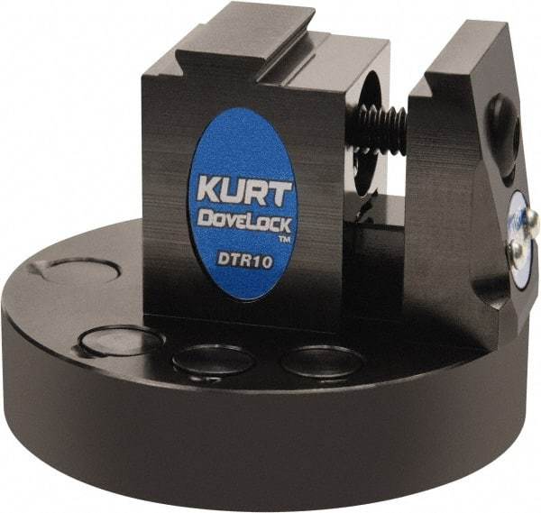 Kurt - 1" Jaw Width, 2" High x 2.69" Long x 2-11/16" Wide Dovetail Reversible Vise - For Use with 4 & 5 Axis Workholding Systems - All Tool & Supply