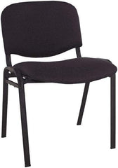 ALERA - Acrylic Black Stacking Chair - Black Frame, 19-3/4" Wide x 21" Deep x 30-3/8" High - All Tool & Supply