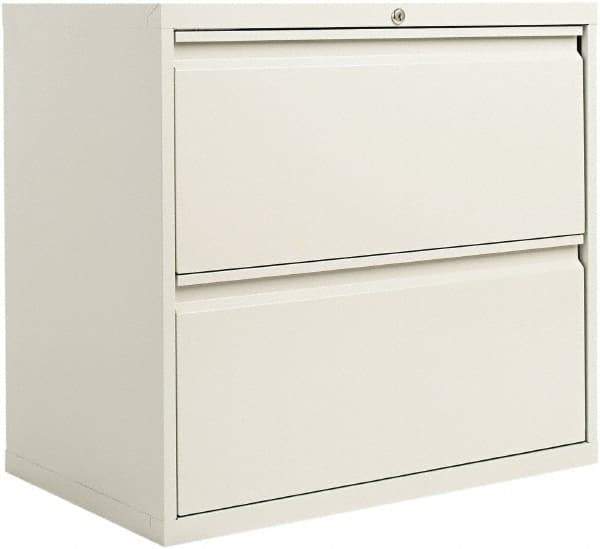 ALERA - 30" Wide x 28.38" High x 19-1/4" Deep, 2 Drawer Lateral File - Steel, Light Gray - All Tool & Supply