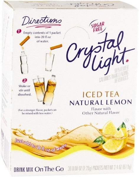 Crystal Light - On the Go, Iced Tea, .16 oz Packets, 30/Box - All Tool & Supply