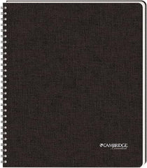 Cambridge Limited - 96 Sheet, 8-1/2 x 11", Legal (Style) Hardbound Notebook - Black - All Tool & Supply