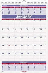 AT-A-GLANCE - 12 Sheet, 8-3/4 x 10", Wall Calendar - White - All Tool & Supply