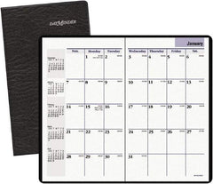 DayMinder - 24 Sheet, 8-1/8 x 10-7/8", Monthly Planner - Black - All Tool & Supply