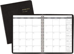 AT-A-GLANCE - 24 Sheet, 8-1/2 x 11", Monthly Planner - Black - All Tool & Supply