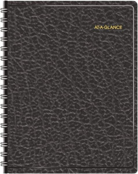 AT-A-GLANCE - 365 Sheet, 8-1/2 x 11", Appointment Book - Black - All Tool & Supply