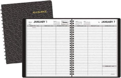 AT-A-GLANCE - 26 Sheet, 5 x 8", Weekly Planner - Black - All Tool & Supply