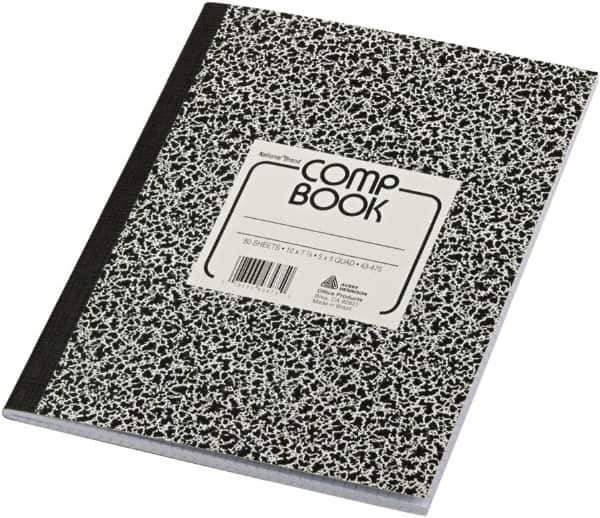 National Brand - 80 Sheet, 7-7/8 X 10", Quadrille Composition Book - All Tool & Supply