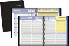 AT-A-GLANCE - 38 Sheet, 8 x 9-7/8", Weekly/Monthly Planner - Black - All Tool & Supply