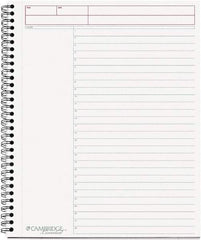 Cambridge - 80 Sheet, 8-1/2 x 11", Business Notebook - Black - All Tool & Supply