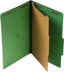 UNIVERSAL - 9-1/2 x 14-1/2", Legal, Emerald Green, Classification Folders with Top Tab Fastener - 25 Point Stock, Right of Center Tab Cut Location - All Tool & Supply