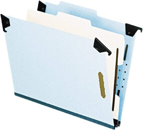 Pendaflex - 8-1/2 x 11", Letter Size, Blue, Hanging File Folder - 25 Point Stock, Right of Center Tab Cut Location - All Tool & Supply