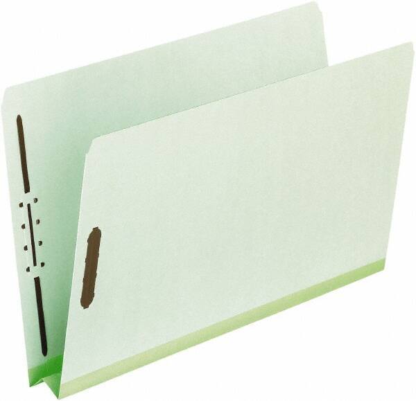 Pendaflex - 8-1/2 x 11", Letter Size, Green, Classification Folders with Top Tab Fastener - 25 Point Stock, Straight Tab Cut Location - All Tool & Supply