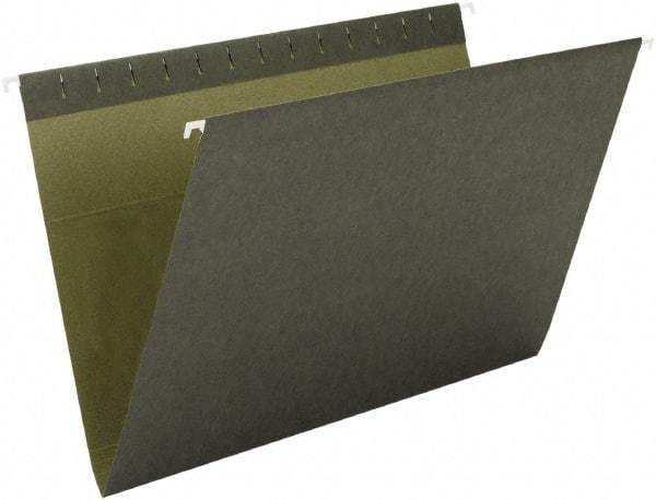 SMEAD - 8-1/2 x 11", Letter Size, Standard Green, Hanging File Folder - 11 Point Stock - All Tool & Supply