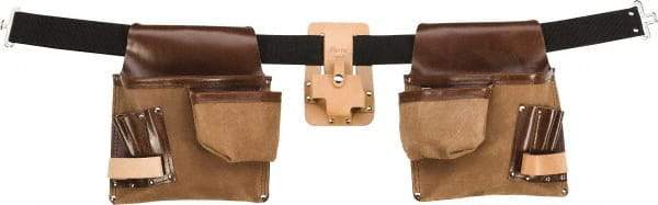 Proto - 11 Pocket Holster - Leather, Tan, 11" Wide x 3" High - All Tool & Supply