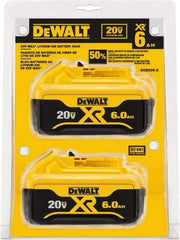 DeWALT - 20 Volt Lithium-Ion Power Tool Battery - 6 Ahr Capacity, 1 hr Charge Time, Series 20V Max - All Tool & Supply