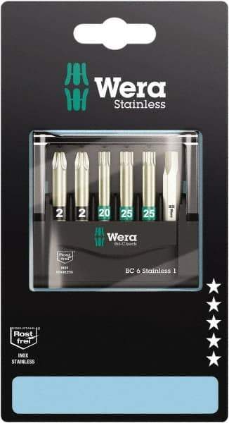 Wera - Posidriv Bit Set - 1/4" Drive - All Tool & Supply