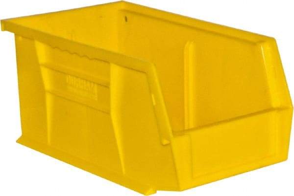 Durham - 11-3/8" Deep, Yellow Plastic Hang and Stack Bins - 5" High x 5-1/2" Wide x 11-3/8" Long - All Tool & Supply