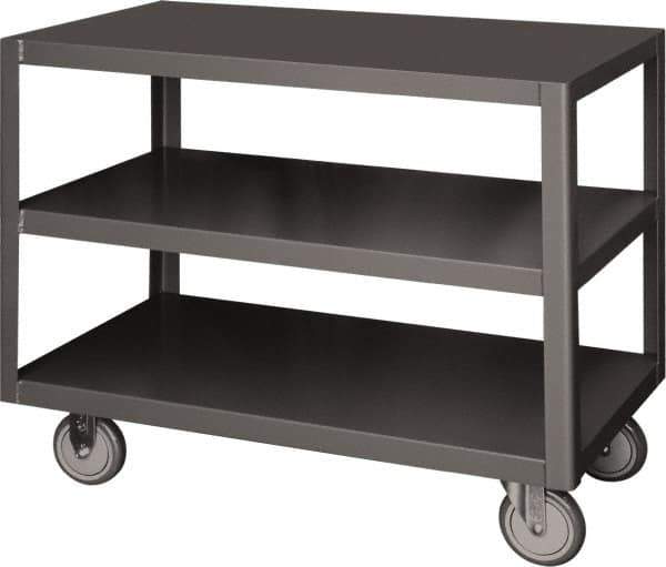 Durham - Mobile Table - Steel, Fixed Leg, Gray, 72" Long x 36" Deep x 30-1/4" High - All Tool & Supply