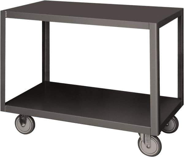 Durham - Mobile Table - Steel, Fixed Leg, Gray, 48" Long x 30" Deep x 30-1/4" High - All Tool & Supply