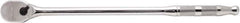 Proto - 1/2" Drive Pear Head Ratchet - Full Polish Chrome Finish, 18" OAL, 90 Gear Teeth, Long Handle, Reversible Head - All Tool & Supply