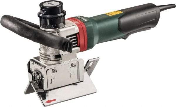 Metabo - 0 to 90° Bevel Angle, 3/8" Bevel Capacity, 12,500 RPM, 840 Power Rating, Electric Beveler - 13 Amps, 1/4" Min Workpiece Thickness - All Tool & Supply