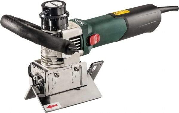 Metabo - 0 to 90° Bevel Angle, 3/8" Bevel Capacity, 12,500 RPM, 810 Power Rating, Electric Beveler - 13 Amps, 1/4" Min Workpiece Thickness - All Tool & Supply