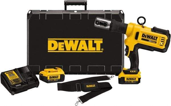 DeWALT - 4 Ton Electric Crimper - Includes DCE200, (2) DCB204, DCE115, Shoulder Strap - All Tool & Supply