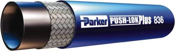 Parker - 3/4" ID x 1.03" OD CTL Push-on Air Hose - 300 Working psi, -55 to 302°F, Blue - All Tool & Supply