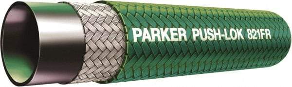 Parker - 1/4" ID x 1/2" OD CTL Push-on Air Hose - 350 Working psi, -40 to 212°F, Green - All Tool & Supply