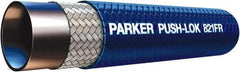 Parker - 1/4" ID x 1/2" OD CTL Push-on Air Hose - 350 Working psi, -40 to 212°F, Blue - All Tool & Supply