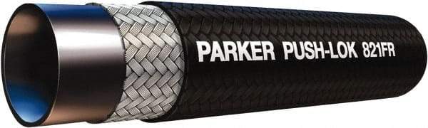 Parker - 1/4" ID x 1/2" OD CTL Push-on Air Hose - 350 Working psi, -40 to 212°F, Black - All Tool & Supply