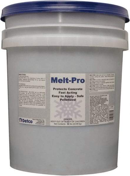 Detco - 50 Lb Pail Sodium Chloride Granules - Effective to -6°F - All Tool & Supply