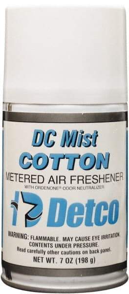 Detco - 7 oz Air Freshener Dispenser Refill - Cotton, Compatible with EQD004 - All Tool & Supply