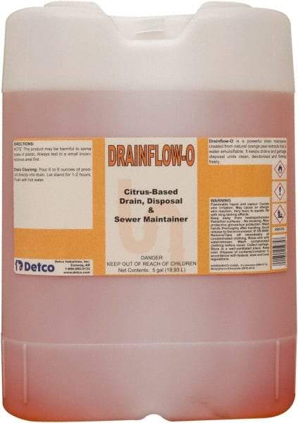 Detco - 5 Gal Liquid Drain Cleaner - Citrus Scent, Drum - All Tool & Supply