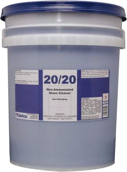 Detco - 5 Gal Pail Mint Glass Cleaner - Use on Glass - All Tool & Supply