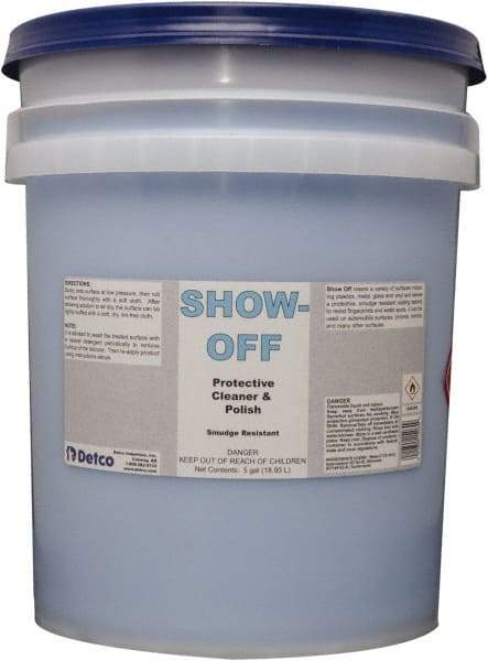 Detco - 5 Gal Pail Unscented Glass Cleaner - Use on Glass, Plastic Surfaces - All Tool & Supply
