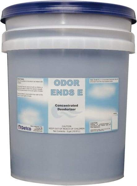 Detco - 5 Gal Pail Deodorizer - Liquid, Unscented, Concentrated, Environmentally Safe - All Tool & Supply