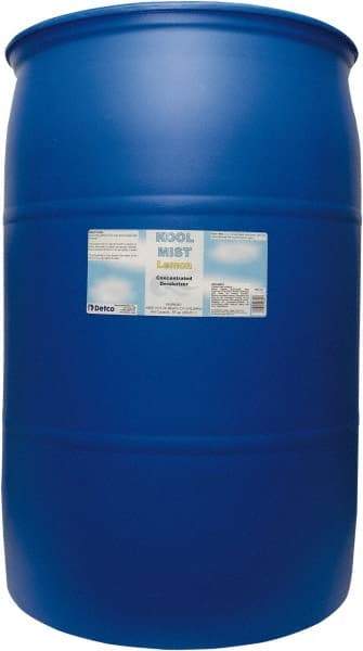 Detco - 55 Gal Drum Deodorizer - Liquid, Lemon Scent, Concentrated, Environmentally Safe - All Tool & Supply