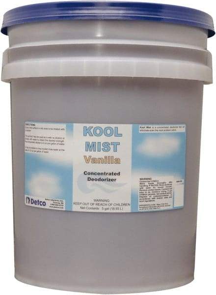 Detco - 5 Gal Pail Deodorizer - Liquid, Vanilla Scent, Concentrated, Environmentally Safe - All Tool & Supply