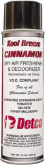 Detco - 20 oz Aerosol Can Deodorizer - Aerosol, Cinnamon Scent, Environmentally Safe - All Tool & Supply