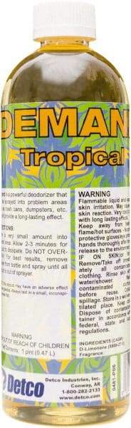 Detco - 16 oz Bottle Deodorizer - Liquid, Tropical Scent - All Tool & Supply