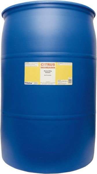 Detco - 55 Gal Drum Cleaner/Degreaser - Liquid, Butyl-Based, Citrus - All Tool & Supply