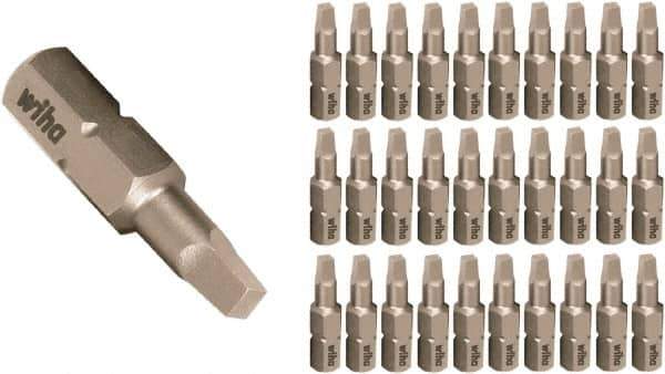 Wiha - 1/4" Drive, #2 Insert Screwdriver Bit - 25mm OAL - All Tool & Supply