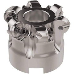 Seco - 50mm Cut Diam, 6mm Max Depth, 22mm Arbor Hole, 6 Inserts, RNMU12.. Insert Style, Indexable Copy Face Mill - R220.28 Cutter Style, 12,500 Max RPM, 40mm High, Through Coolant, Series R220 - All Tool & Supply