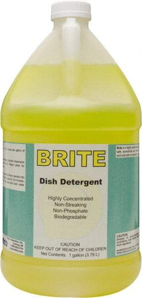 Detco - 1 Gal Bottle Manual Dishwashing Liquid - Lemon Scented - All Tool & Supply