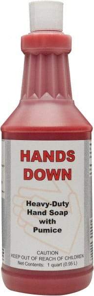 Detco - 32 oz Squeeze Bottle Gel Hand Cleaner with Grit - Red, Cherry Scent - All Tool & Supply