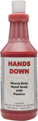 Detco - 32 oz Squeeze Bottle Gel Hand Cleaner with Grit - Red, Cherry Scent - All Tool & Supply