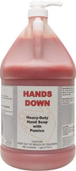 Detco - 1 Gal Pump Bottle Gel Hand Cleaner with Grit - Red, Cherry Scent - All Tool & Supply