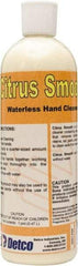 Detco - 16 oz Squeeze Bottle Waterless Cream Waterless Hand Cleaner - Yellow, Citrus Scent - All Tool & Supply