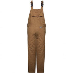 National Safety Apparel - Size 5XL Brown HRC 4 Flame Resistant/Retardant Bib Overalls - Exact Industrial Supply